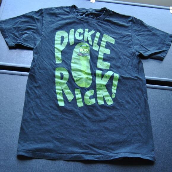 Pickle Rick Rick, Rick & Morty Small Black Adult Swim Shirt - Picture 1 of 6